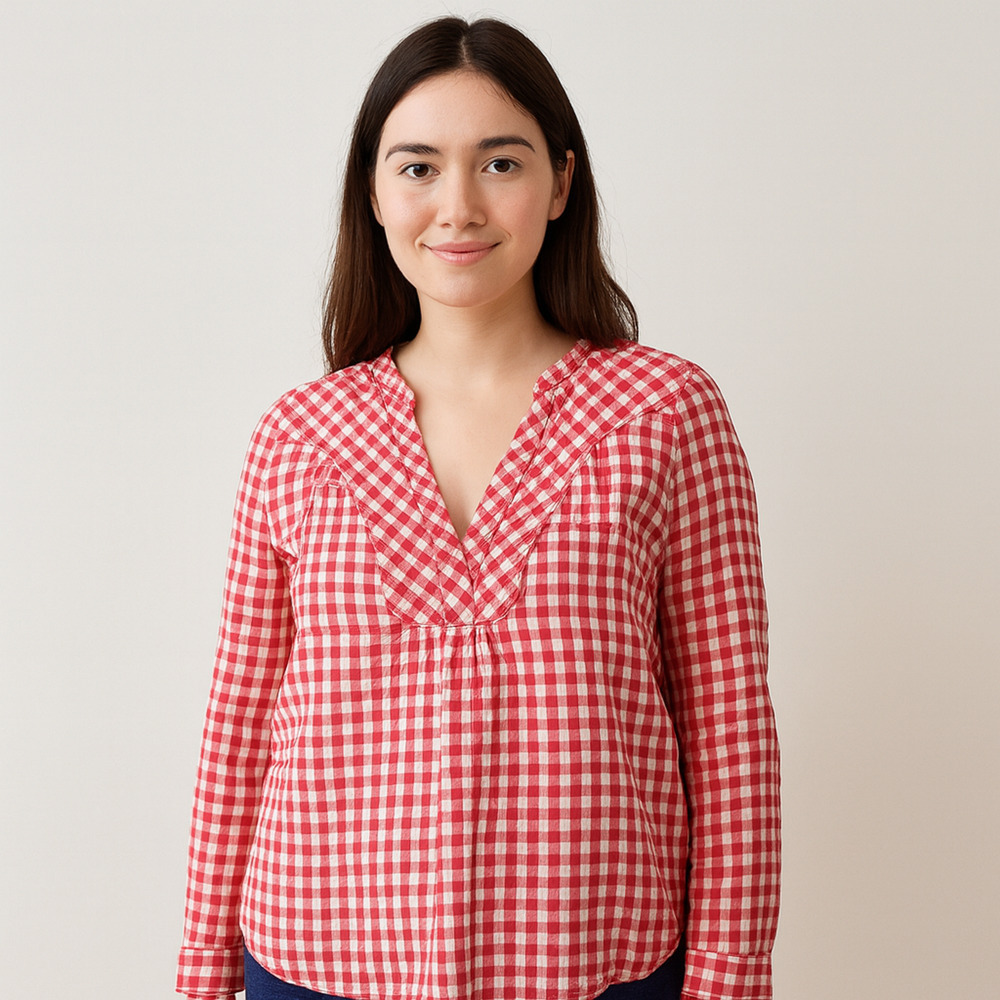 Anthropologie Holding Horses Devon Gingham Popover 2